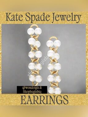 Kate Spade Authentic New York White Multi Nouveau Pearls Earring’s